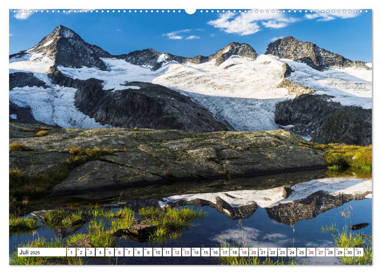 Bild: 9783435125289 | Alpen gespiegelt (Wandkalender 2025 DIN A2 quer), CALVENDO...