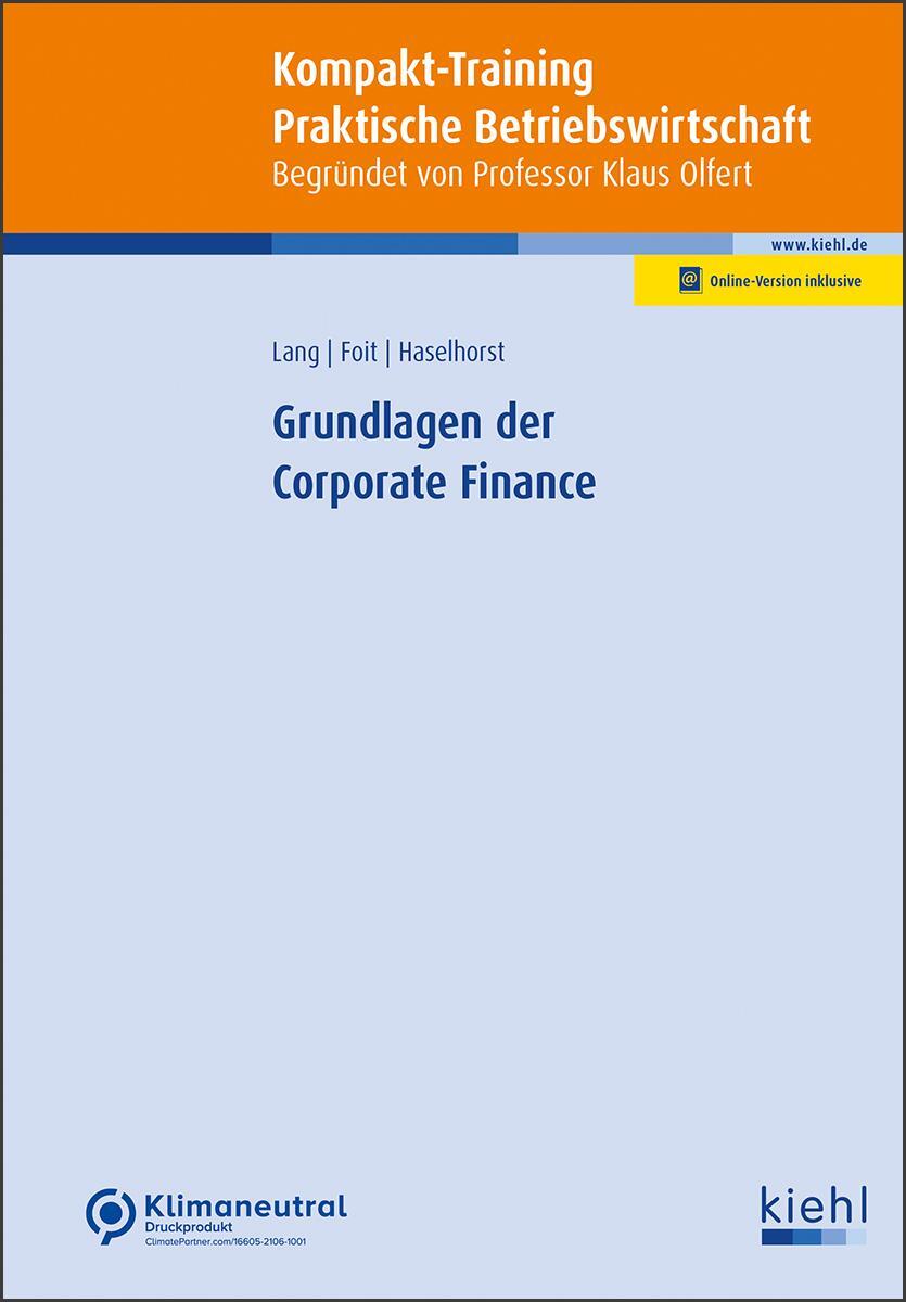 Cover: 9783470112411 | Grundlagen der Corporate Finance | Carsten Lang (u. a.) | Bundle