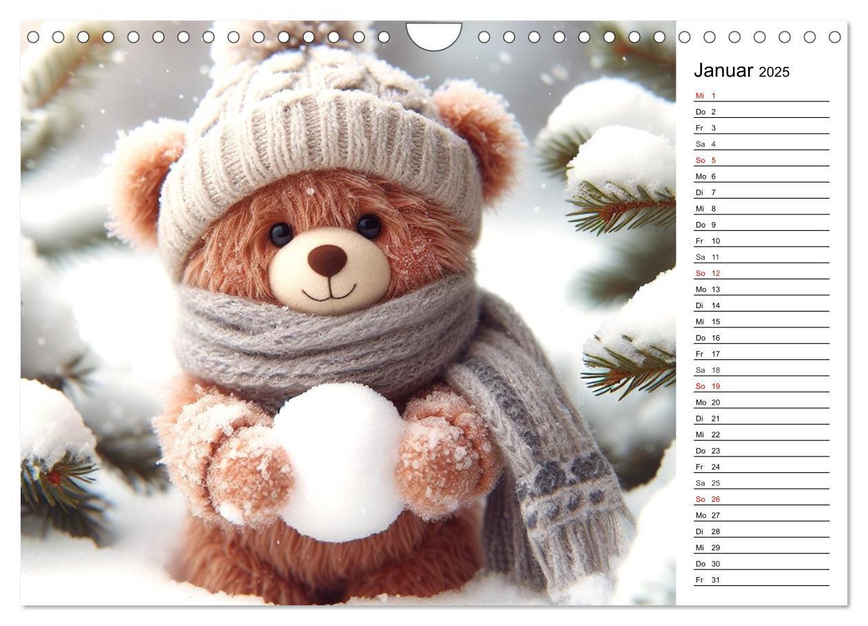 Bild: 9783383772221 | Teddys - Die Jahresreise der KI-Teddybären (Wandkalender 2025 DIN...