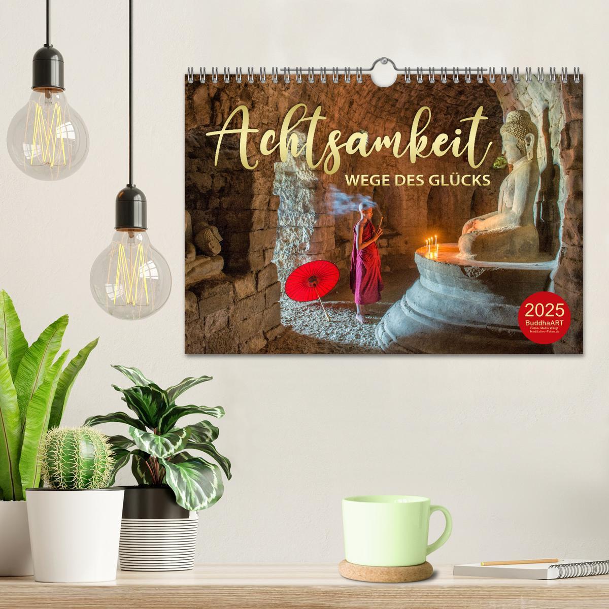 Bild: 9783435067152 | ACHTSAMKEIT - Wege des Glücks (Wandkalender 2025 DIN A4 quer),...