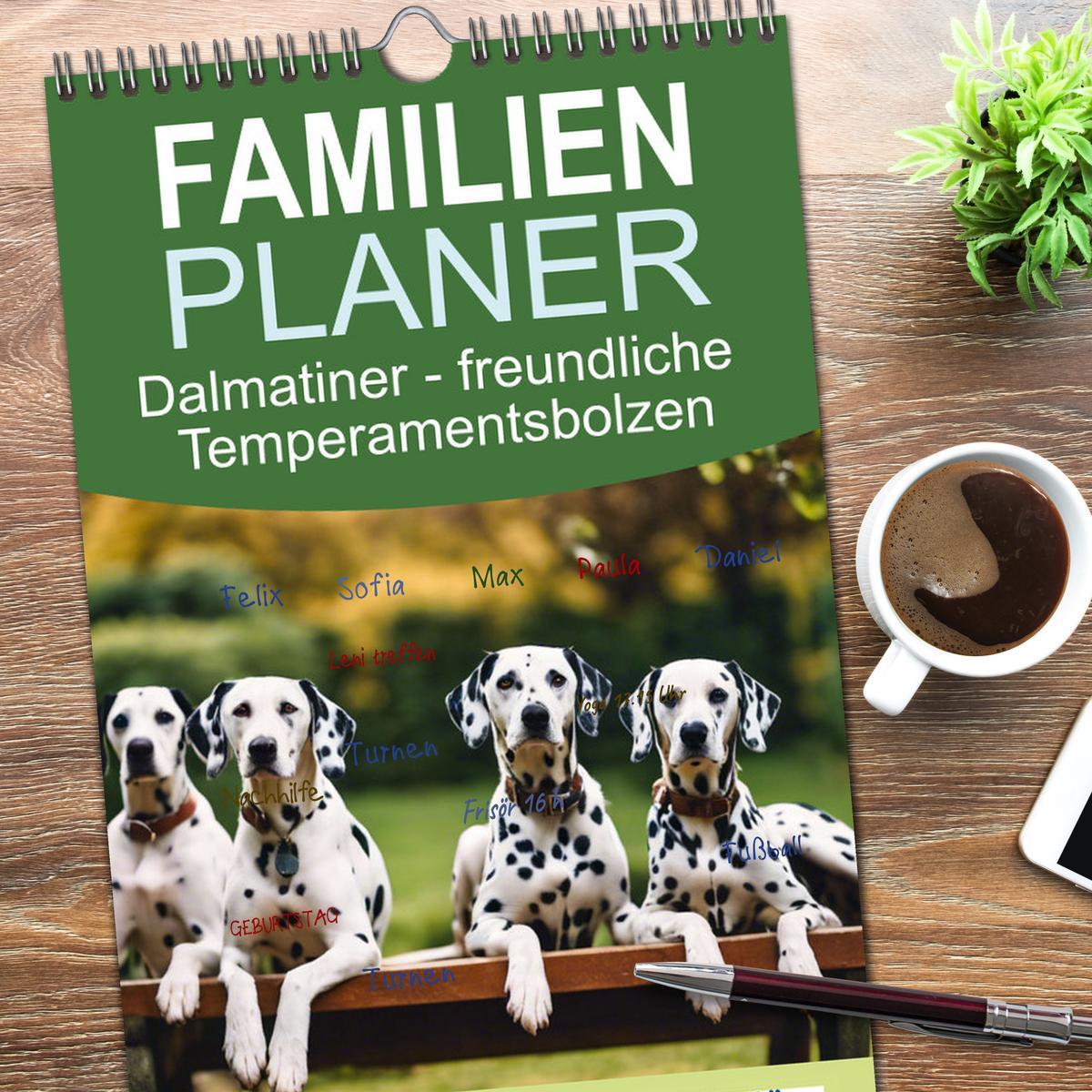 Bild: 9783457193631 | Familienplaner 2025 - Dalmatiner - freundliche Temperamentsbolzen...