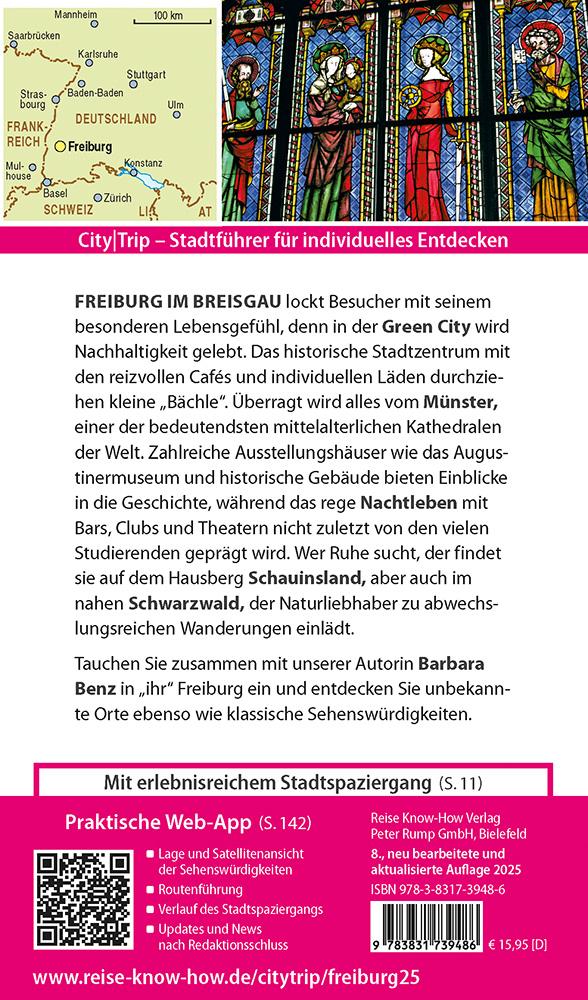 Rückseite: 9783831739486 | Reise Know-How CityTrip Freiburg | Barbara Benz | Taschenbuch | 144 S.