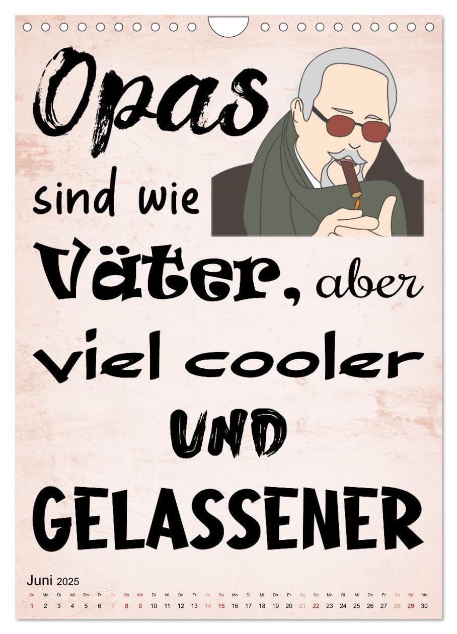 Bild: 9783435888849 | Opa ist der Coolste (Wandkalender 2025 DIN A4 hoch), CALVENDO...