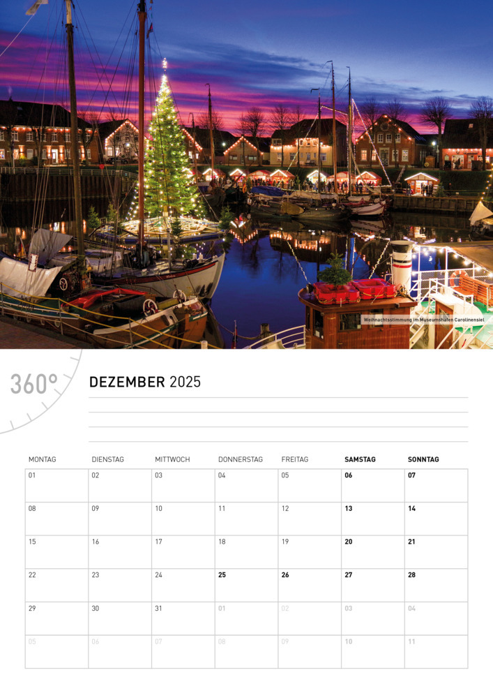 Bild: 9783968555782 | 360° Ostfriesland Broschürenkalender 2025 | Ottmar Heinze | Kalender