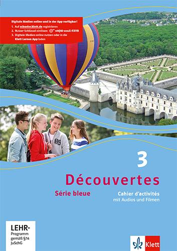 Cover: 9783126221368 | Découvertes Série bleue 3. Cahier d'activités mit Audios und Filmen...