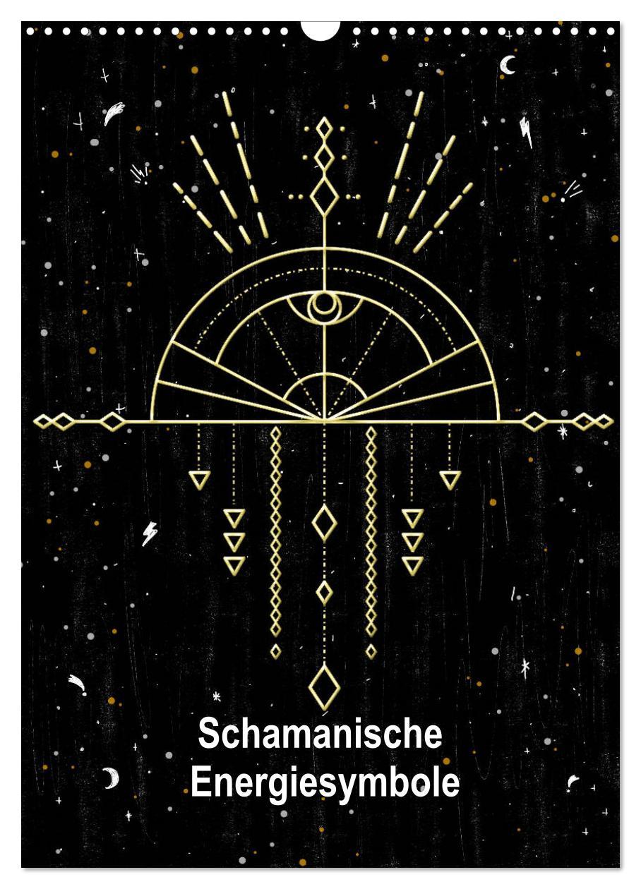 Cover: 9783435969166 | Schamanische Energiesymbole (Wandkalender 2025 DIN A3 hoch),...