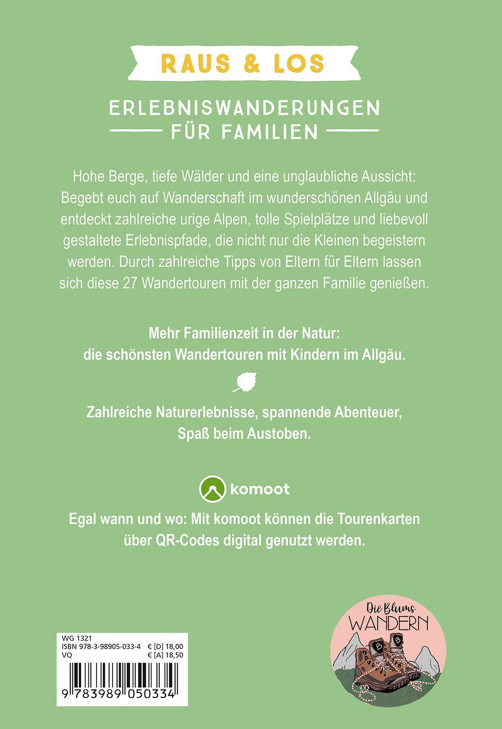 Bild: 9783989050334 | Erlebniswanderungen für Familien Allgäu | Raus &amp; Los | Sandra Blum