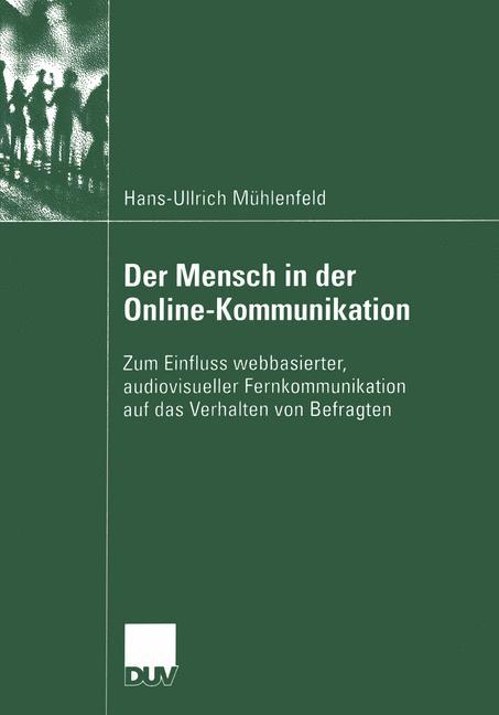 Cover: 9783824445615 | Der Mensch in der Online-Kommunikation | Hans-Ullrich Mühlenfeld | xiv