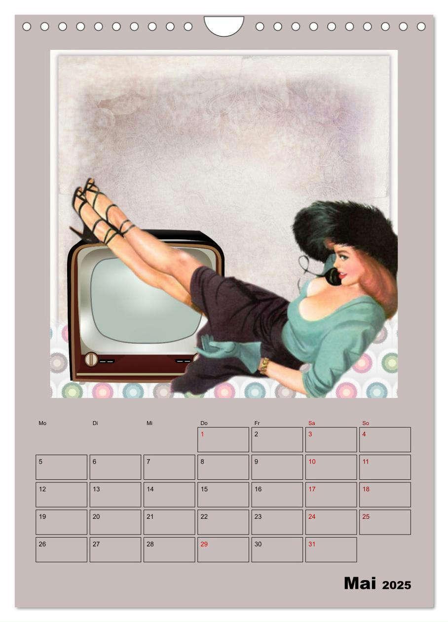 Bild: 9783435910236 | Retro Kult Pin-up-Girls (Wandkalender 2025 DIN A4 hoch), CALVENDO...