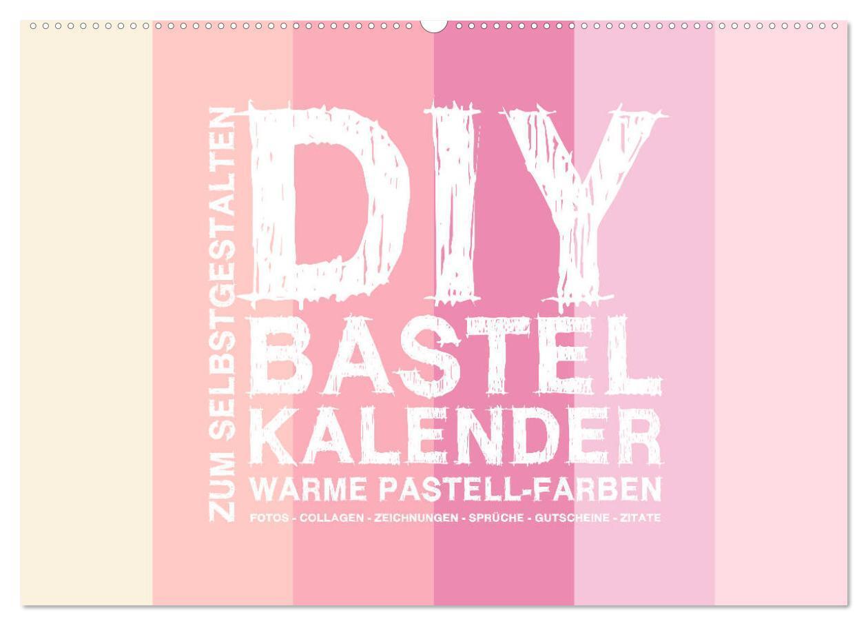 Cover: 9783435215393 | DIY Bastel-Kalender -Warme Pastell Farben- Zum Selbstgestalten...