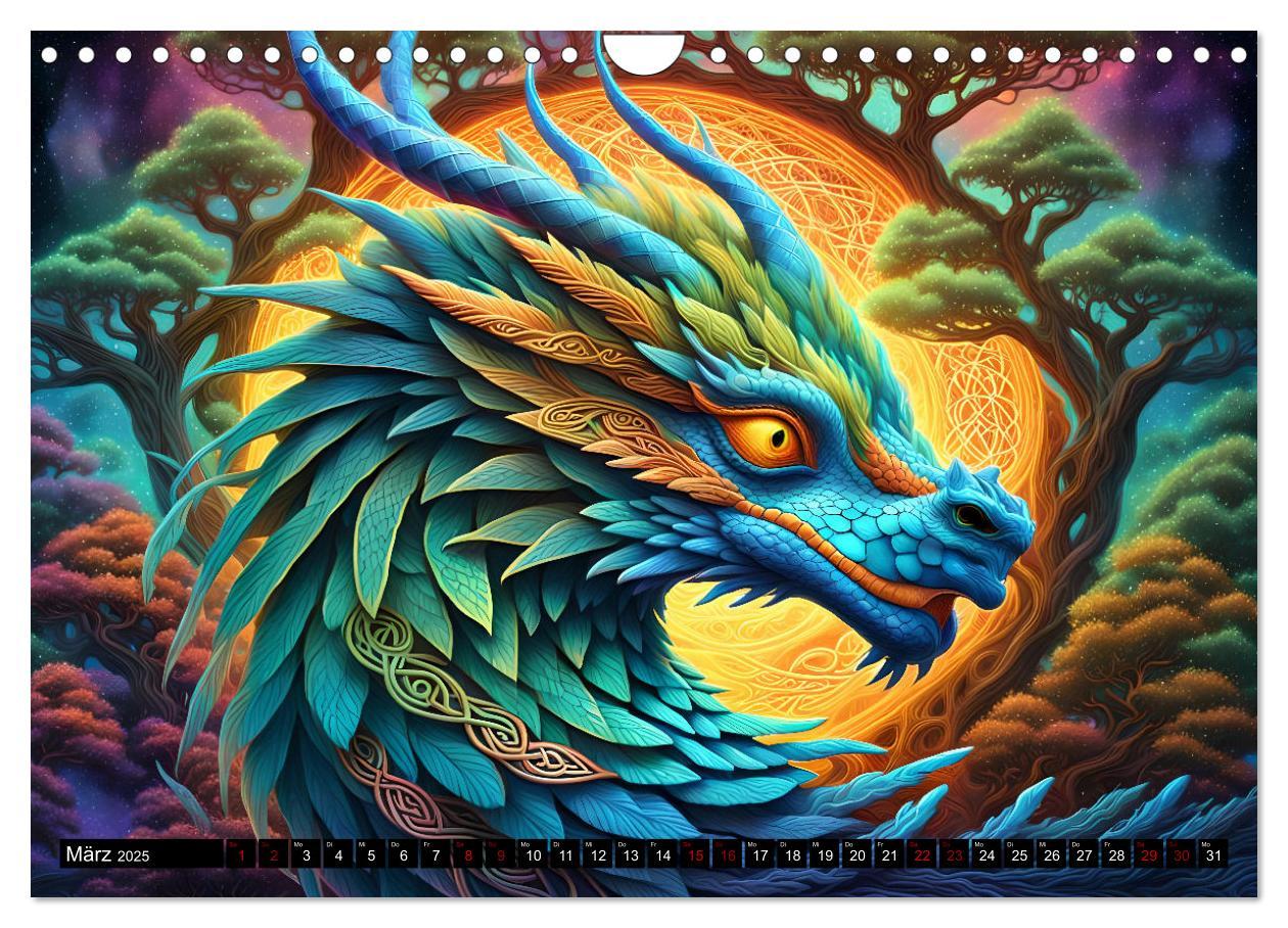 Bild: 9783457238790 | Drachen - Mystische Wesen (Wandkalender 2025 DIN A4 quer), CALVENDO...