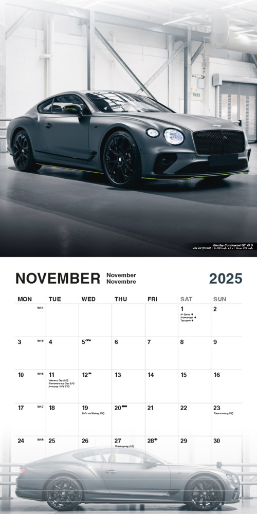 Bild: 9798893610512 | Super Cars 2025 | Kalender | 14 S. | Deutsch | 2025