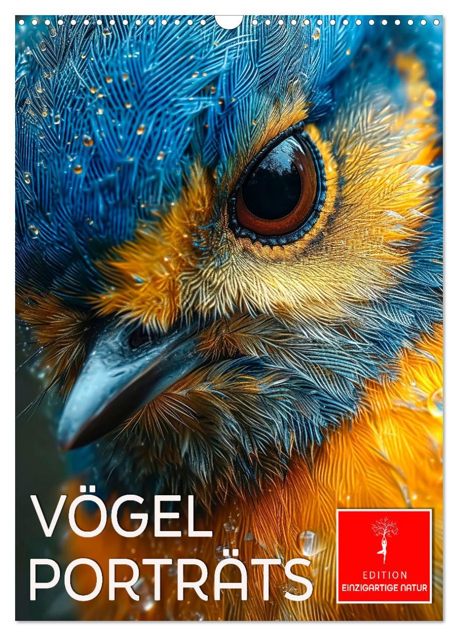 Cover: 9783383774584 | Vögel Porträts (Wandkalender 2025 DIN A3 hoch), CALVENDO...