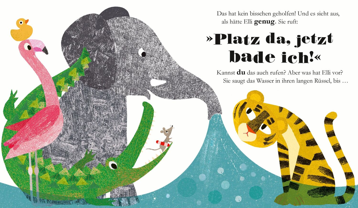 Bild: 9783219118629 | Platz da, jetzt bade ich! | Britta Teckentrup | Buch | 32 S. | Deutsch