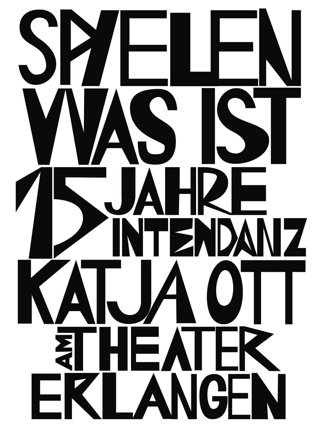 Cover: 9783957495068 | Spielen, was ist | 15 Jahre Intendanz Katja Ott am Theater Erlangen