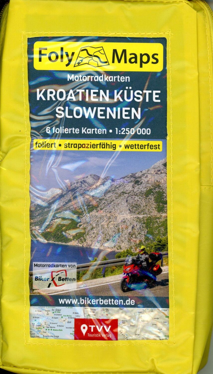 Cover: 9783965990302 | FolyMaps Motorradkarten Kroatien Slowenien | (Land-)Karte | 6 Bde/Tle