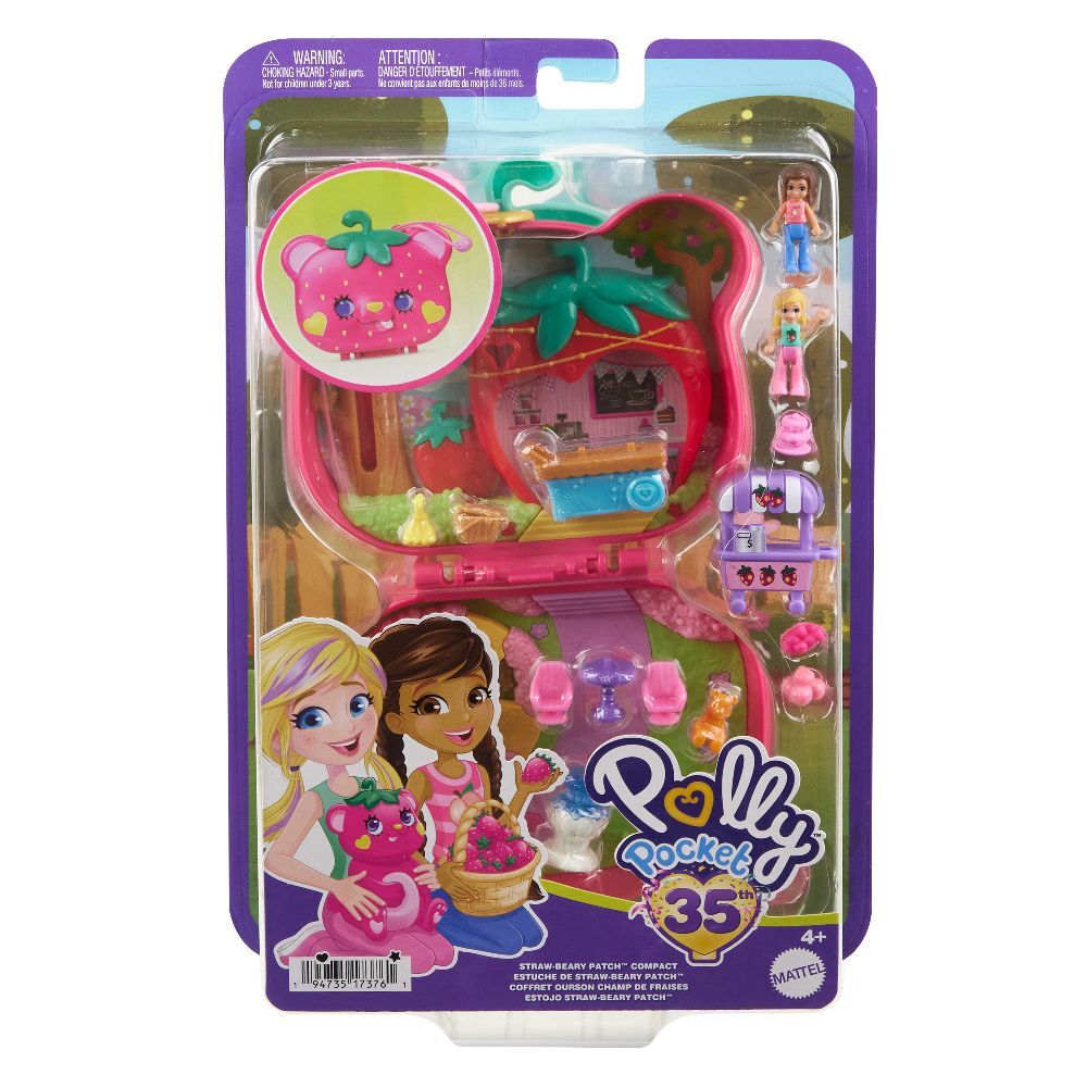 Cover: 194735173761 | Polly Pocket Straw-Beary Patch | Blister | HRD35 | 2024 | Mattel