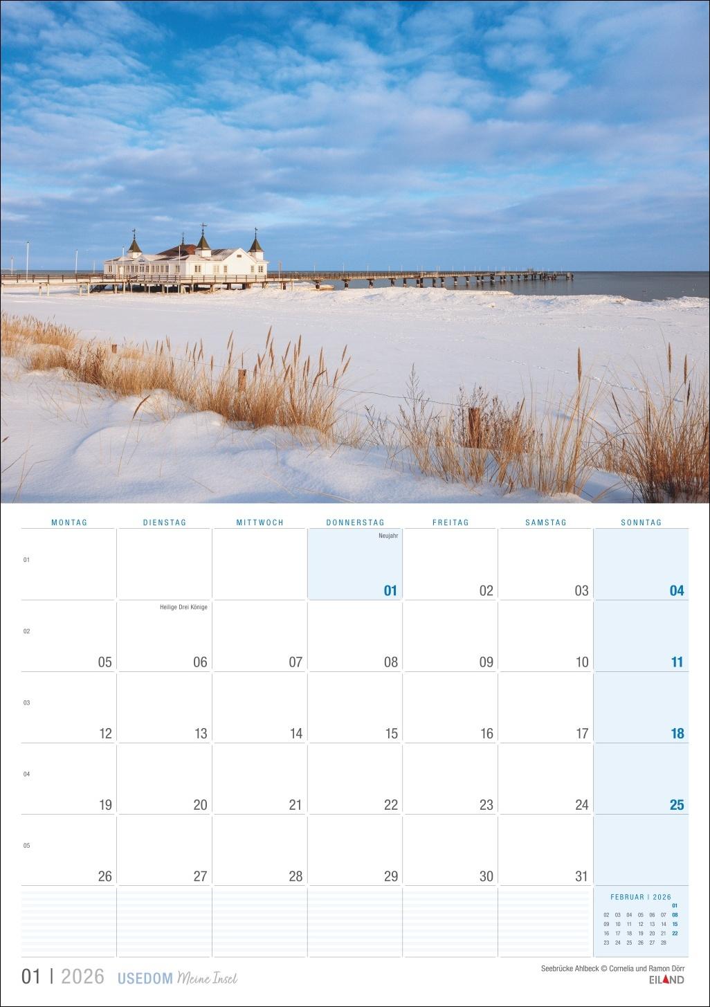 Bild: 9783964023957 | Usedom ...meine Insel Kalender 2026 | Eiland | Kalender | 13 S. | 2026