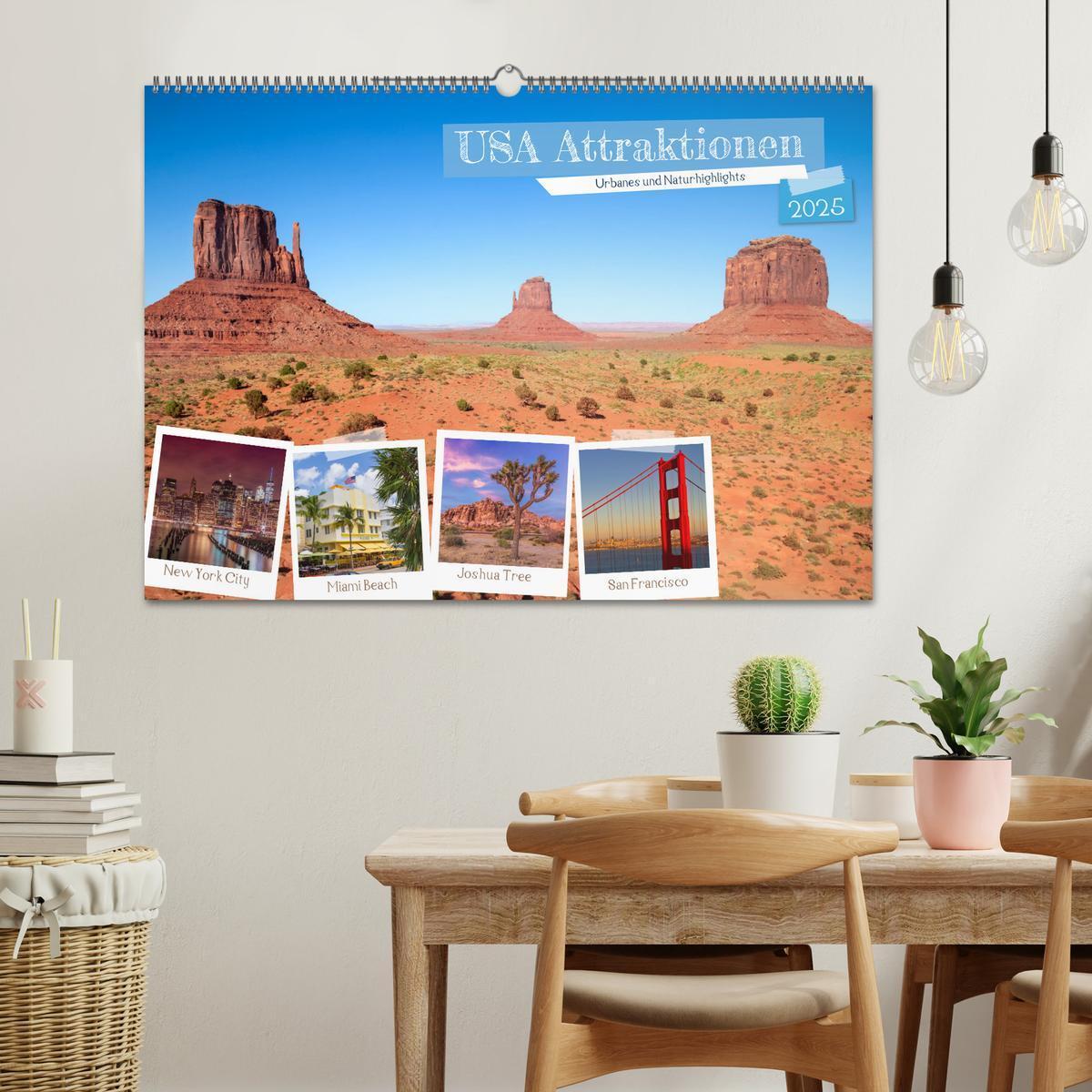 Bild: 9783383901324 | USA ATTRAKTIONEN Urbanes und Naturhighlights (Wandkalender 2025 DIN...