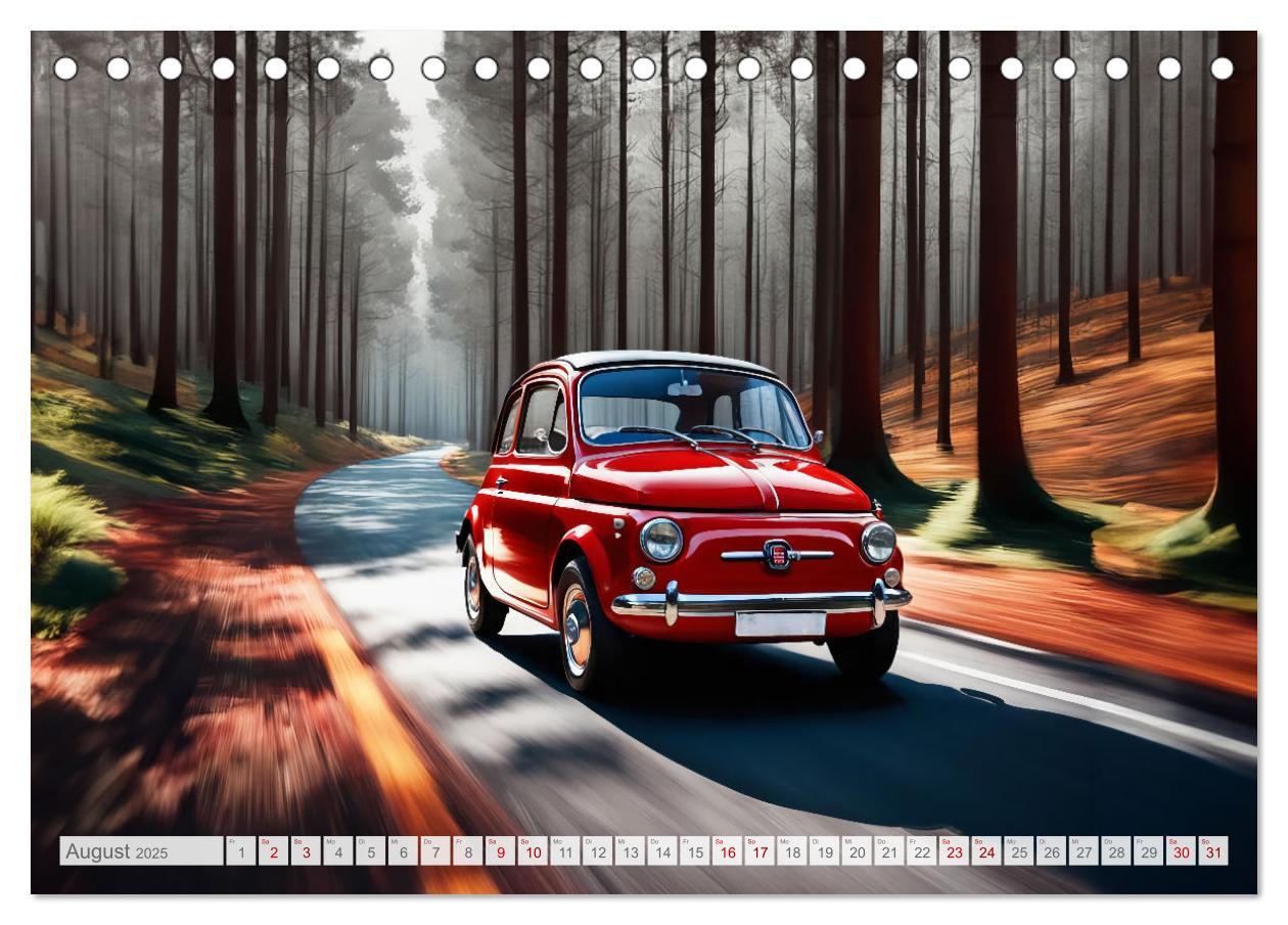 Bild: 9783457137635 | Virtual Classic Cars (Tischkalender 2025 DIN A5 quer), CALVENDO...