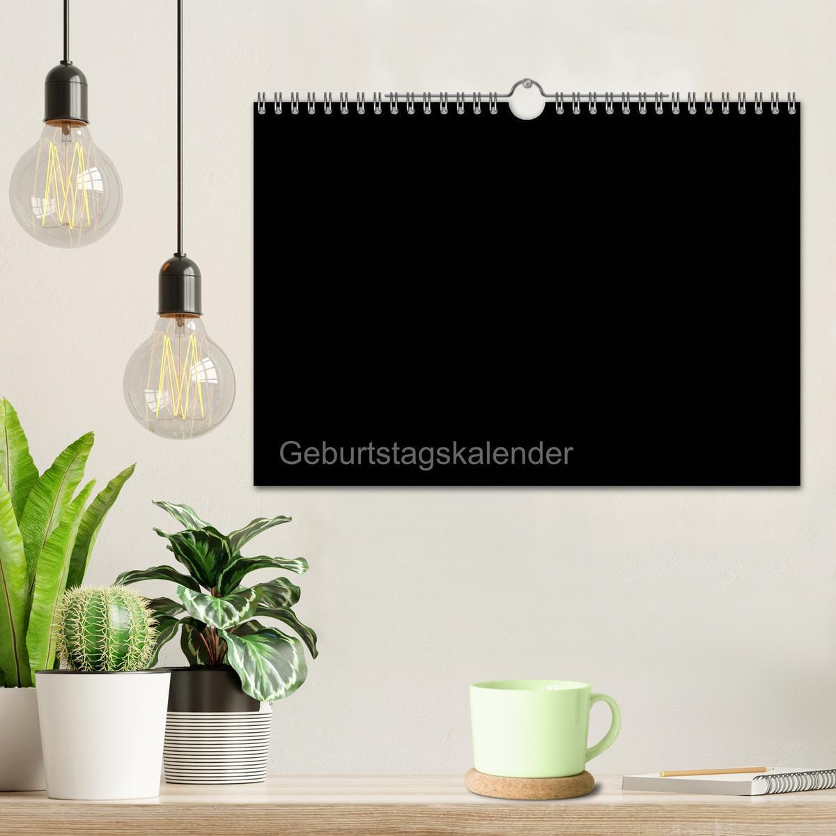 Bild: 9783435767557 | Bastel-Geburtstagskalender schwarz / Geburtstagskalender...