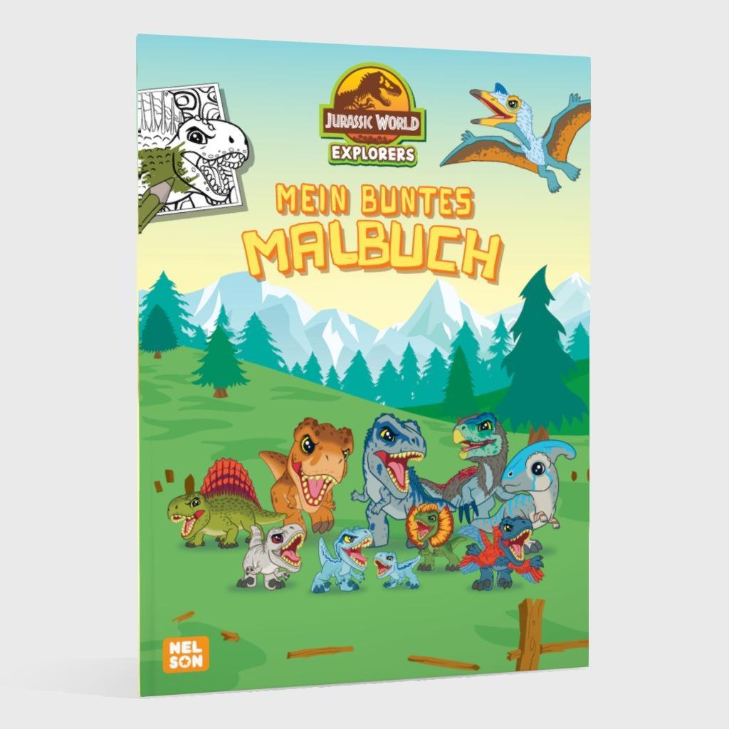 Bild: 9783845126760 | Jurassic World Explorers: Mein buntes Malbuch | Taschenbuch | 64 S.