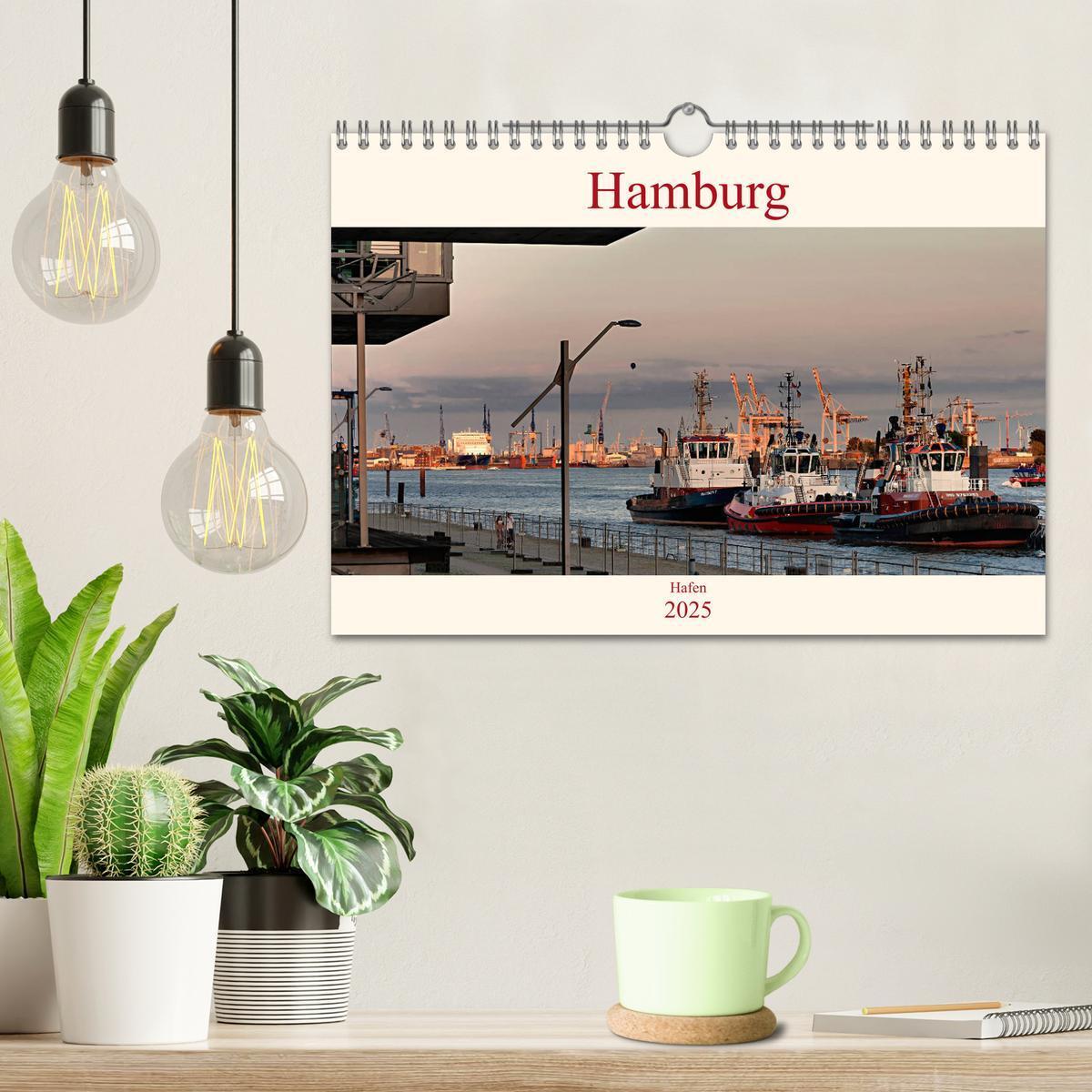 Bild: 9783435293902 | Hamburg Hafen (Wandkalender 2025 DIN A4 quer), CALVENDO Monatskalender