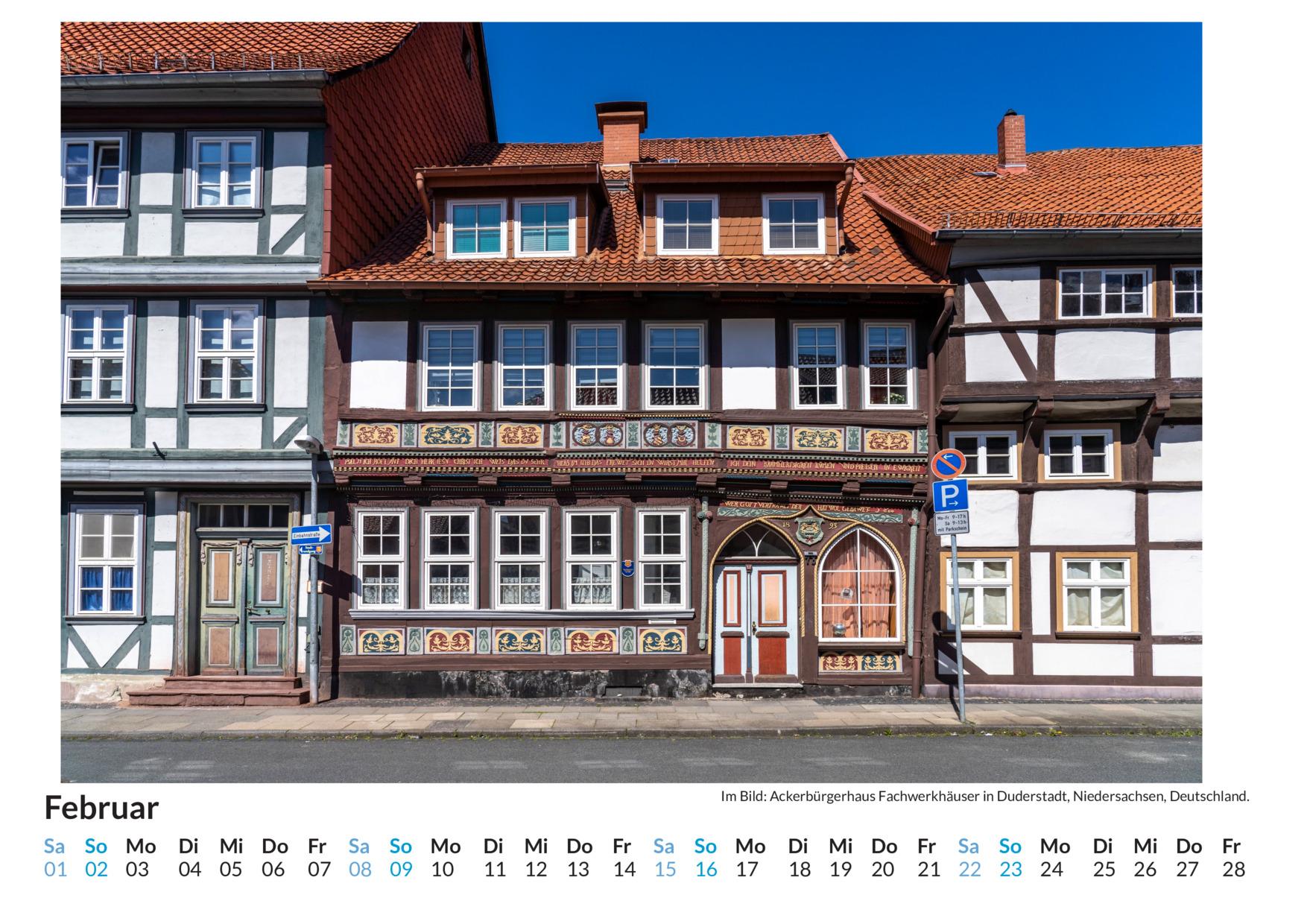 Bild: 9783759122636 | Fachwerkhäuser - (Wandkalender 2025, Kalender DIN A4 quer,...