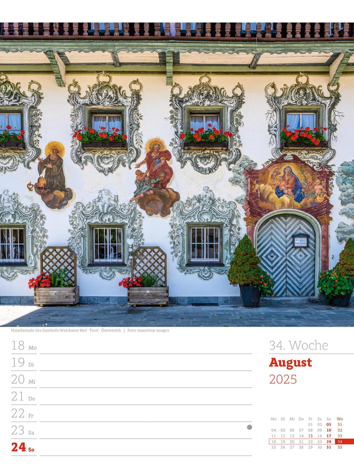 Bild: 9783838435022 | Faszination Alpenwelt - Wochenplaner Kalender 2025 | Kunstverlag