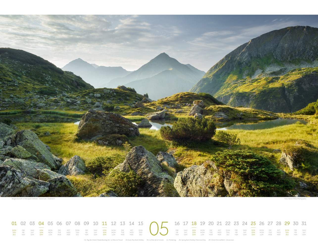 Bild: 9783838425849 | Naturparadies Alpen Kalender 2025 | Ackermann Kunstverlag | Kalender