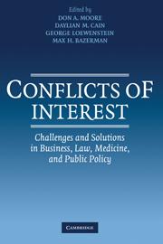 Cover: 9780521143462 | Conflicts of Interest | Don A. Moore (u. a.) | Taschenbuch | Englisch