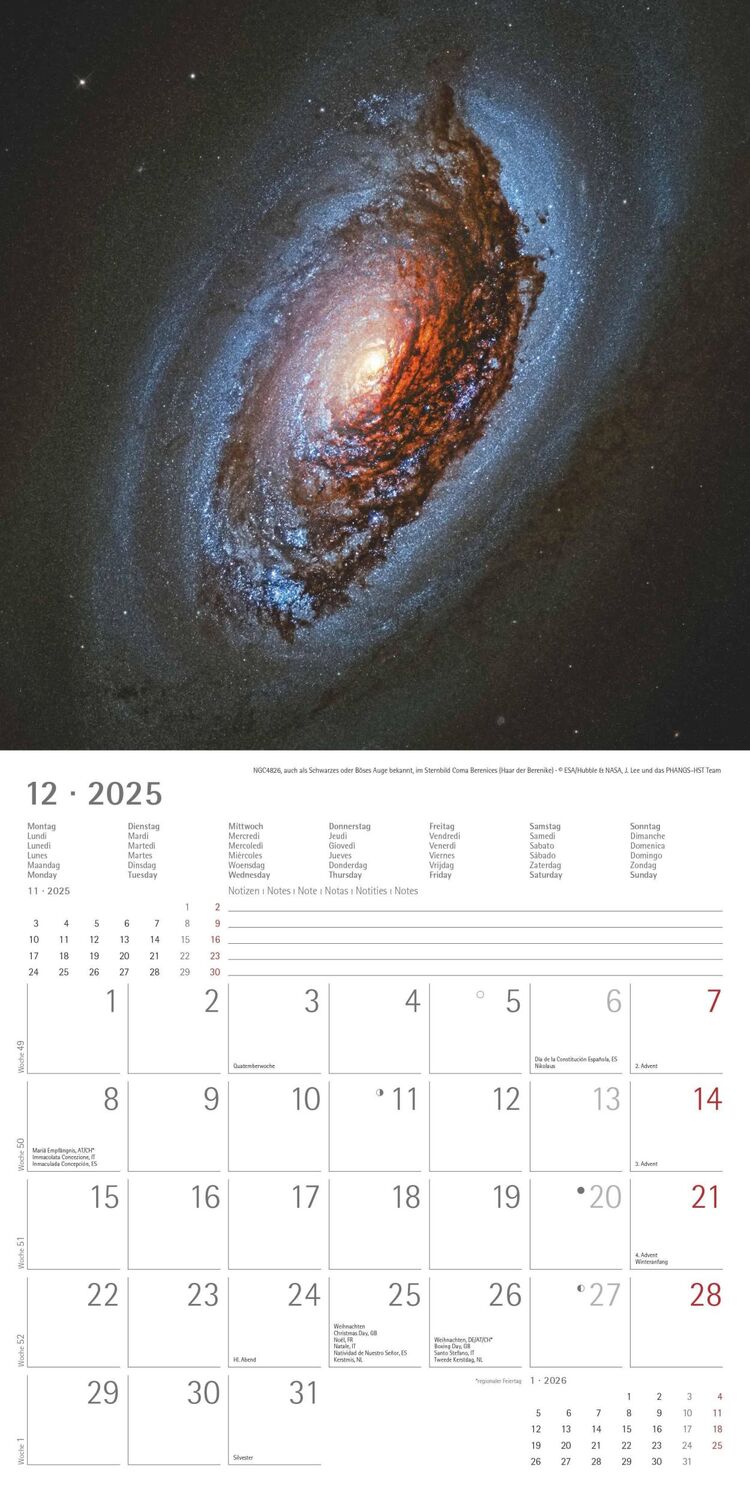 Bild: 4251732343163 | Space 2025 - Broschürenkalender 30x30 cm (30x60 geöffnet) -...