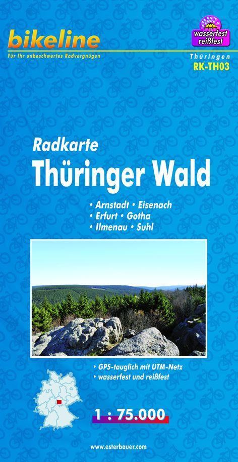 Cover: 9783850003209 | Bikeline Radkarte Deutschland Thüringer Wald 1 : 75 000 | Verlag