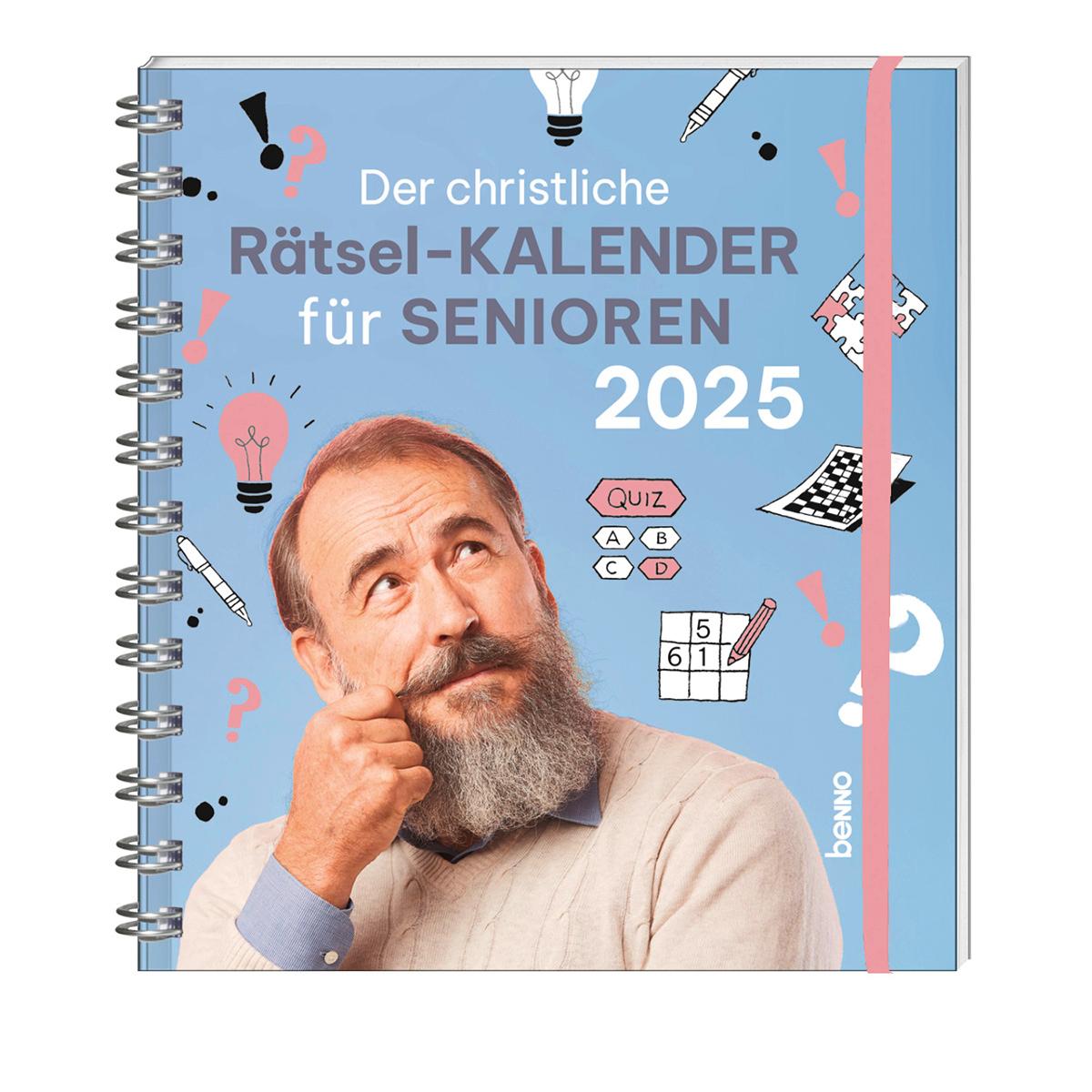 Cover: 9783746265643 | Der christliche Rätsel-Kalender für Senioren 2025 | Kalender | 112 S.