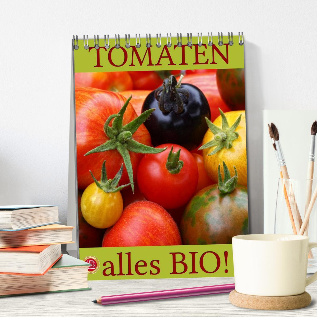 Bild: 9783457054673 | Tomaten - Alles BIO! (Tischkalender 2025 DIN A5 hoch), CALVENDO...