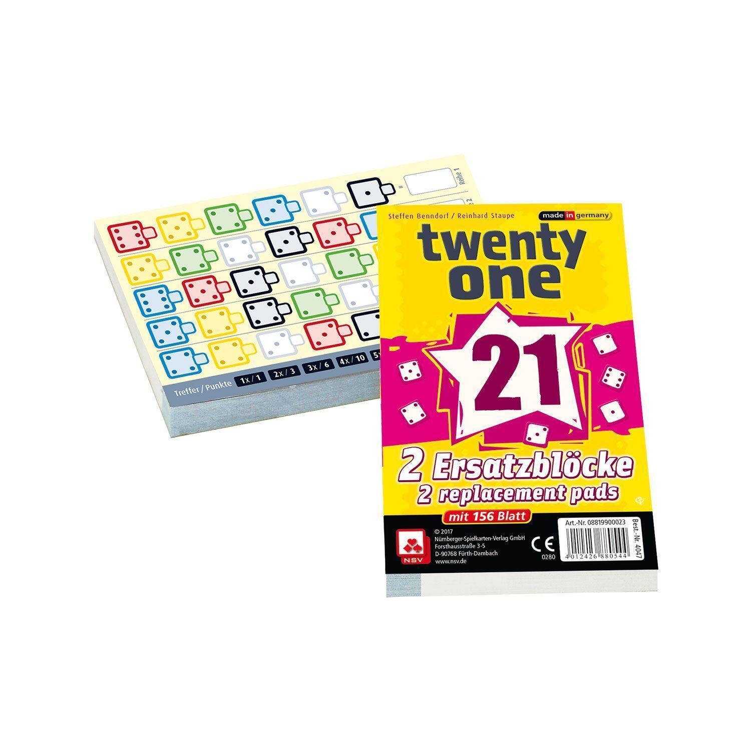 Bild: 4012426880544 | Twenty One - Ersatzblöcke | 2 Ersatzblöcke mit 156 Blatt | Verlag