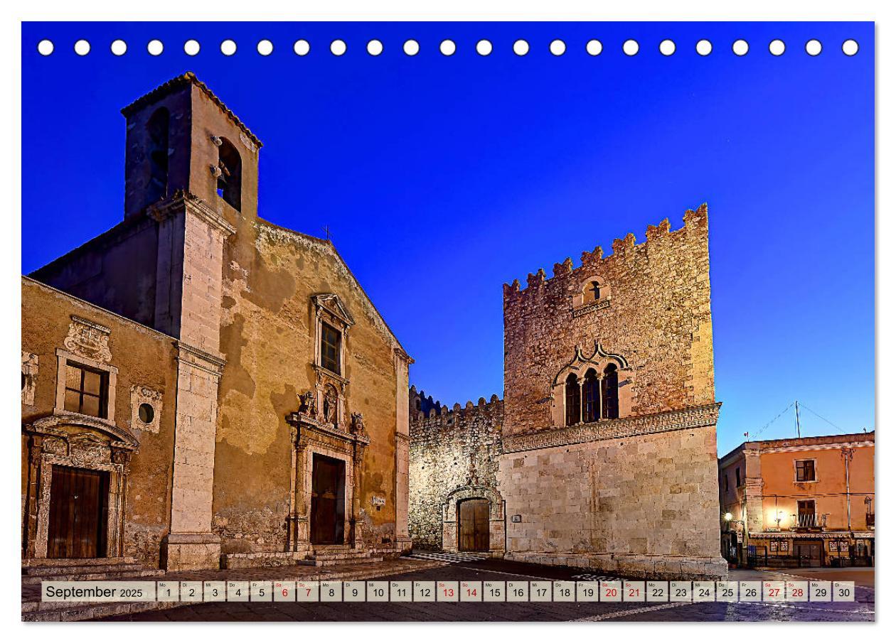 Bild: 9783435276530 | Taormina zur blauen Stunde (Tischkalender 2025 DIN A5 quer),...