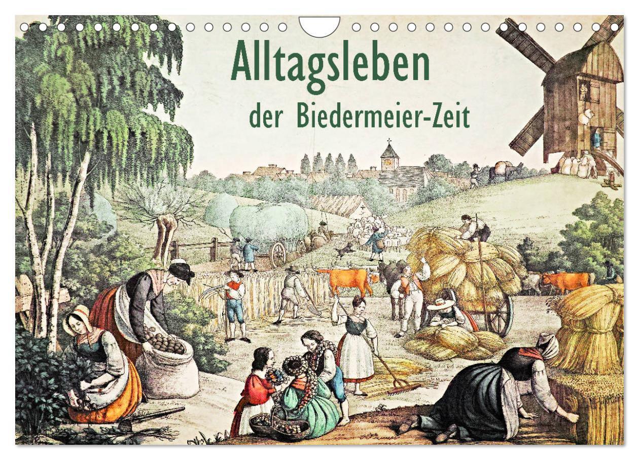 Cover: 9783435248513 | Alltagsleben der Biedermeier-Zeit (Wandkalender 2025 DIN A4 quer),...