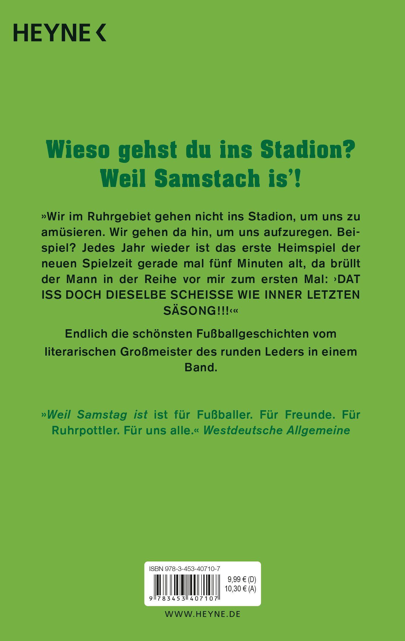 Bild: 9783453407107 | Weil Samstag ist | Fußballgeschichten | Frank Goosen | Taschenbuch