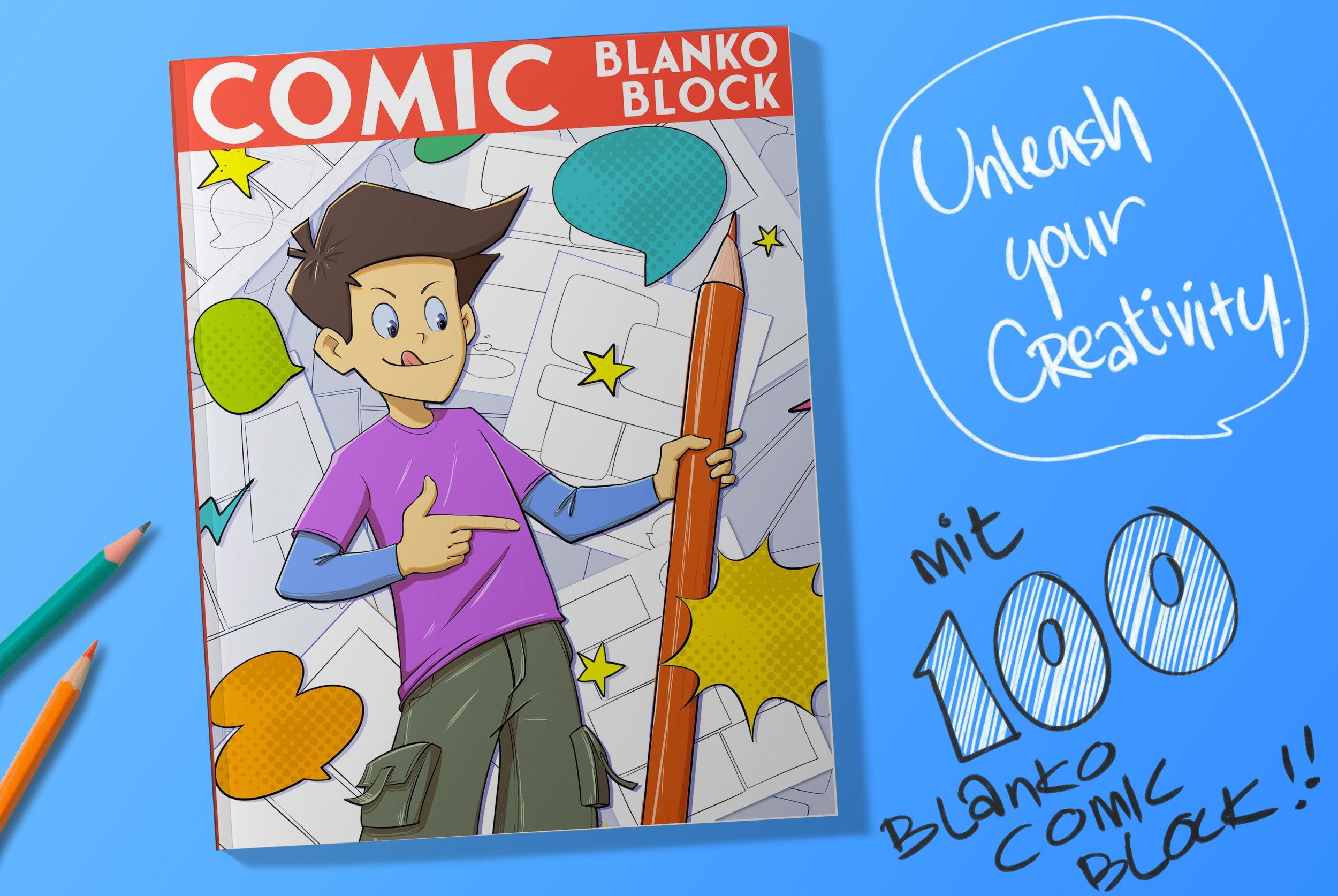 Bild: 9783982480756 | Comic Blanko Buch - kreiere dein eigenen Comic | SimplePaper | Buch