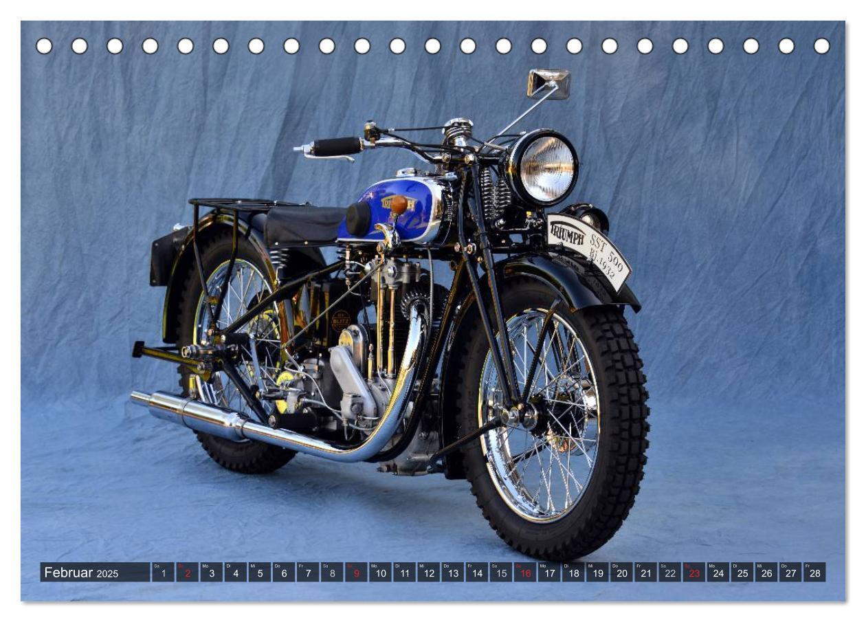 Bild: 9783435684786 | Deutsche Motorrad Oldtimer (Tischkalender 2025 DIN A5 quer),...