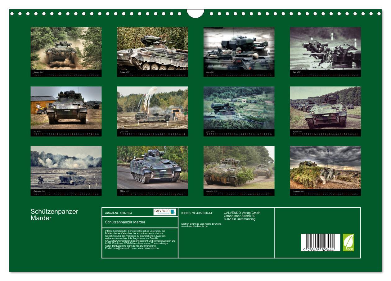 Bild: 9783435823444 | Schützenpanzer Marder (Wandkalender 2025 DIN A3 quer), CALVENDO...