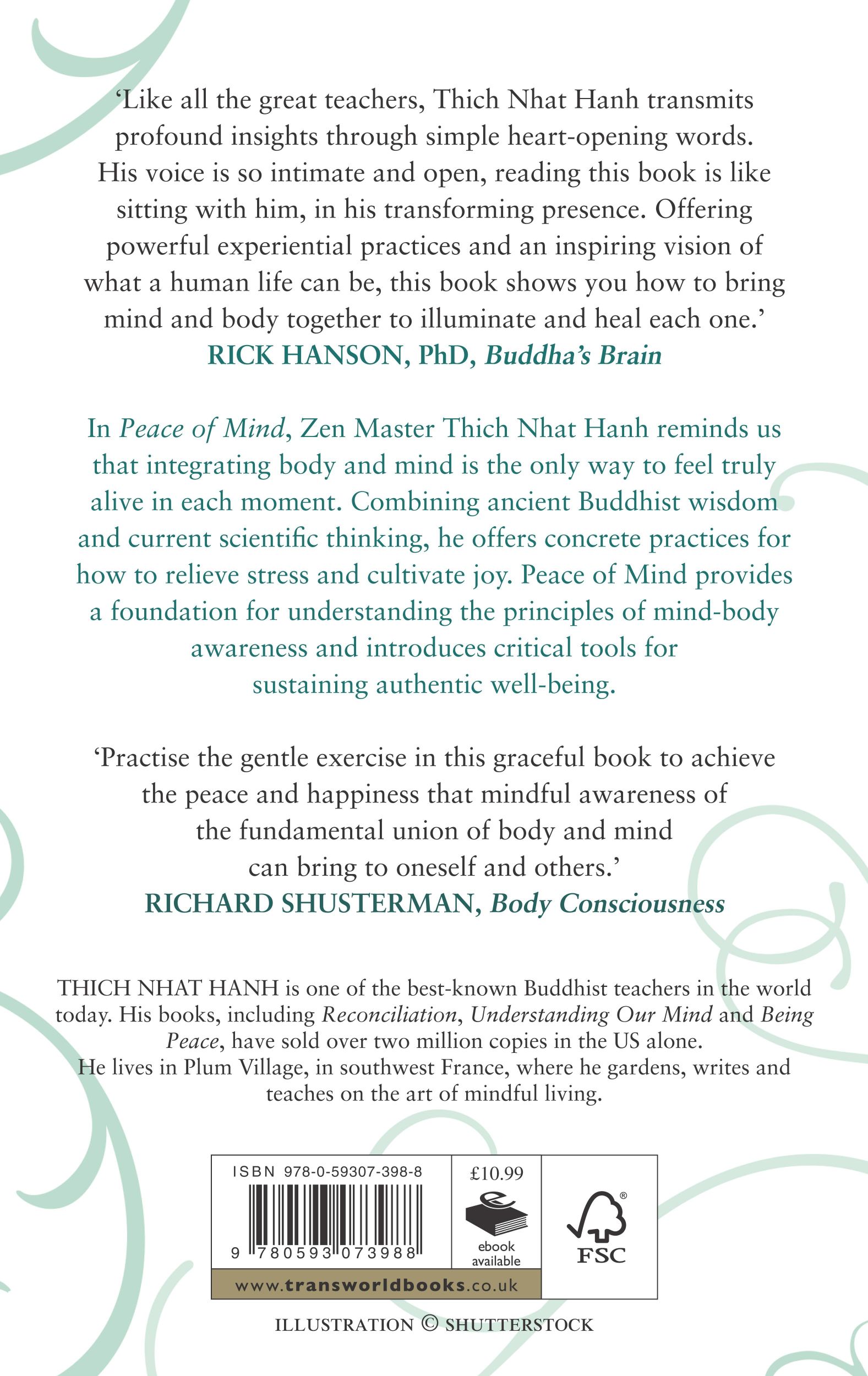 Rückseite: 9780593073988 | Peace of Mind | learn mindfulness from its original master | Hanh