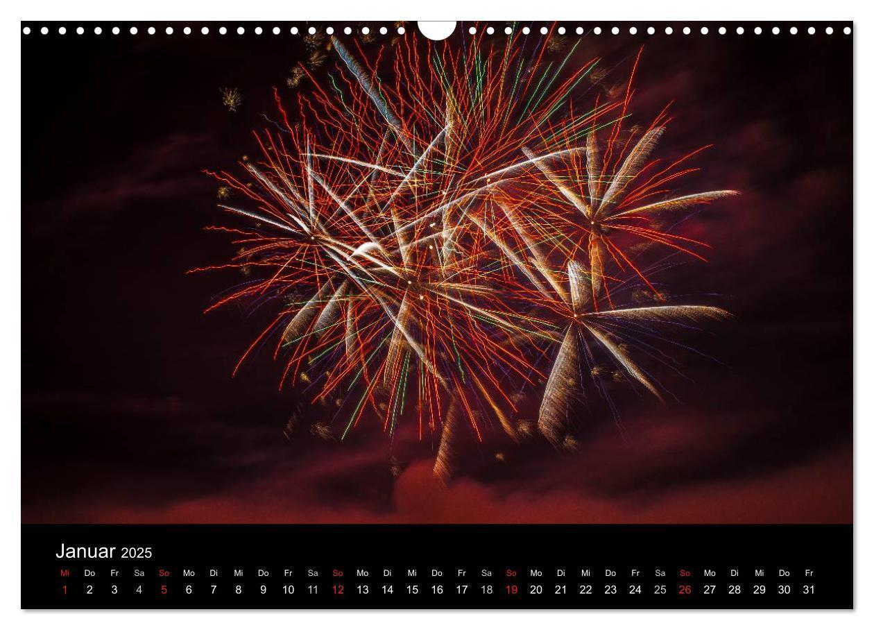 Bild: 9783435837595 | Das Feuerwerk (Wandkalender 2025 DIN A3 quer), CALVENDO Monatskalender