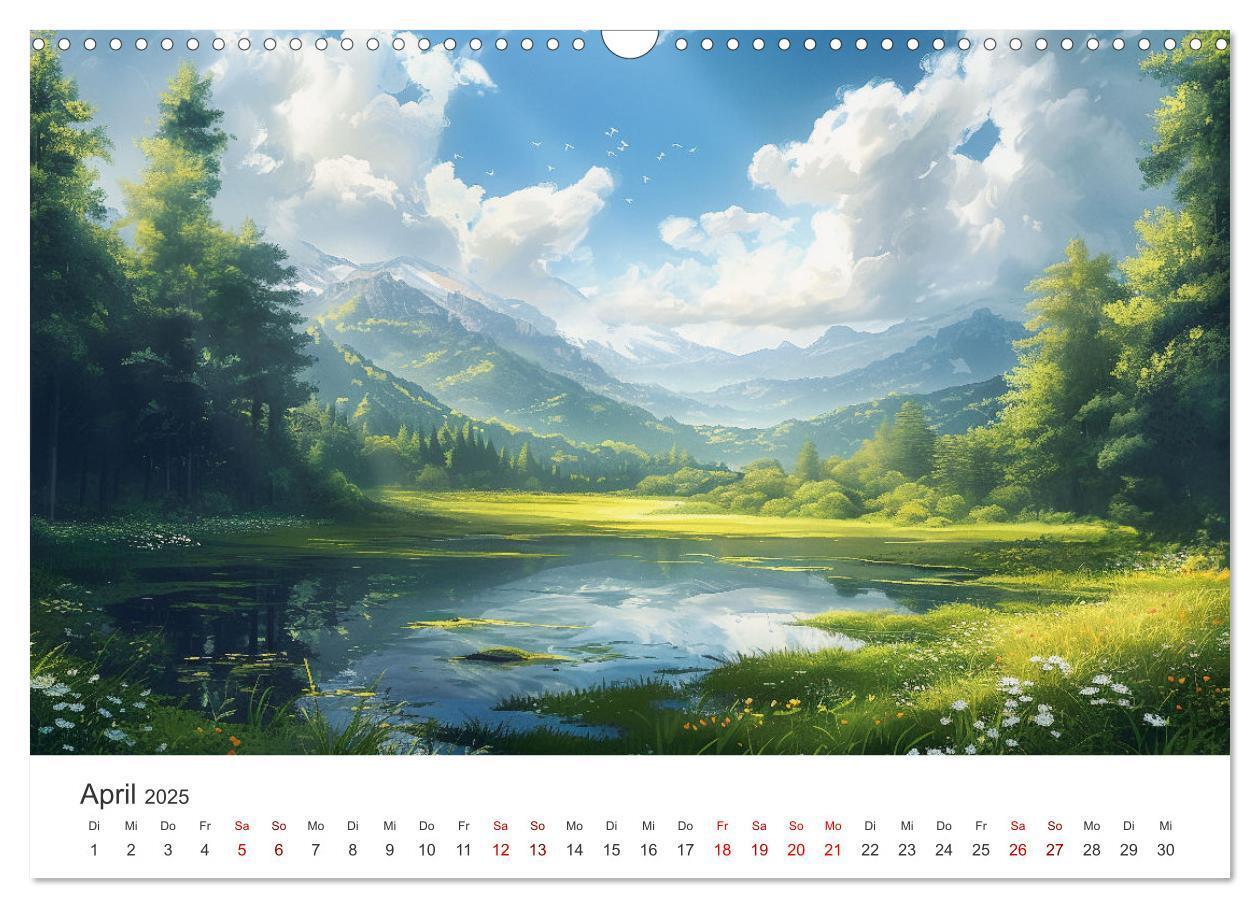 Bild: 9783383786129 | Anime - Welten: Eine Reise durch verträumte Welten (Wandkalender...