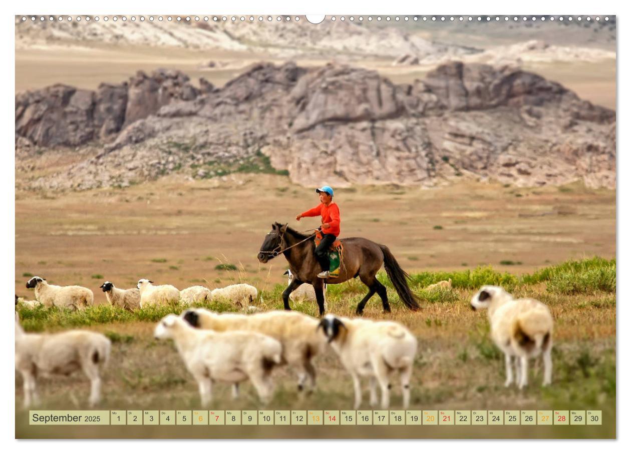 Bild: 9783435437948 | Reise durch Asien - Mongolei (Wandkalender 2025 DIN A2 quer),...