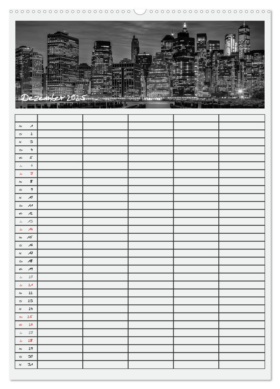 Bild: 9783457078457 | NEW YORK CITY Teamplaner (Wandkalender 2025 DIN A2 hoch), CALVENDO...