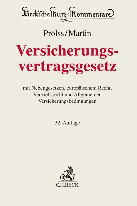 Cover: 9783406792885 | Versicherungsvertragsgesetz | Christian Armbrüster (u. a.) | Buch