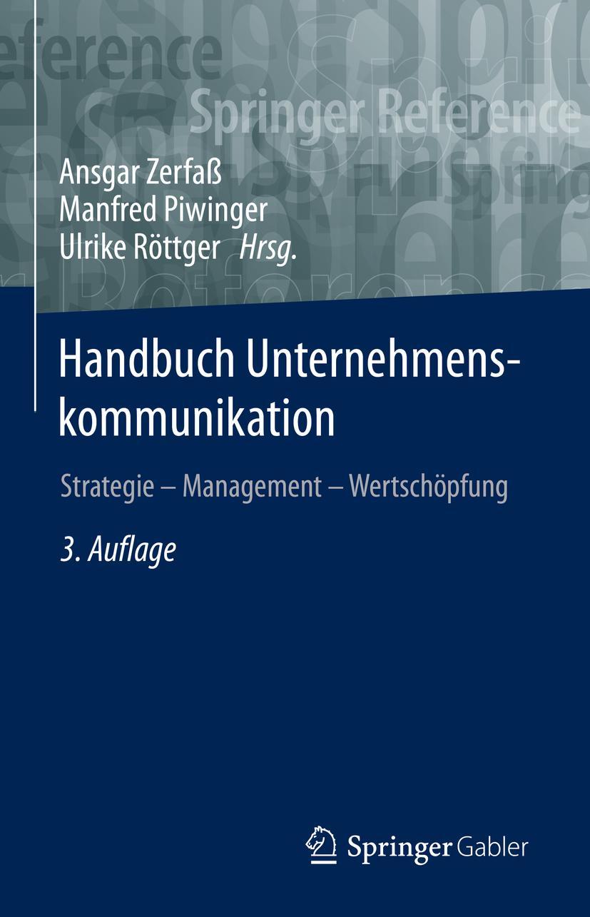 Cover: 9783658229320 | Handbuch Unternehmenskommunikation | Ansgar Zerfaß (u. a.) | Buch