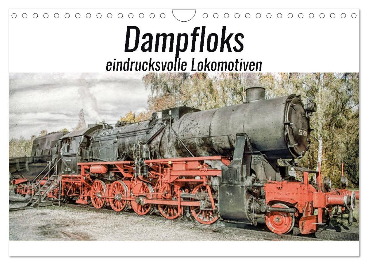 Cover: 9783435134571 | Dampfloks - eindrucksvolle Lokomotiven (Wandkalender 2025 DIN A4...